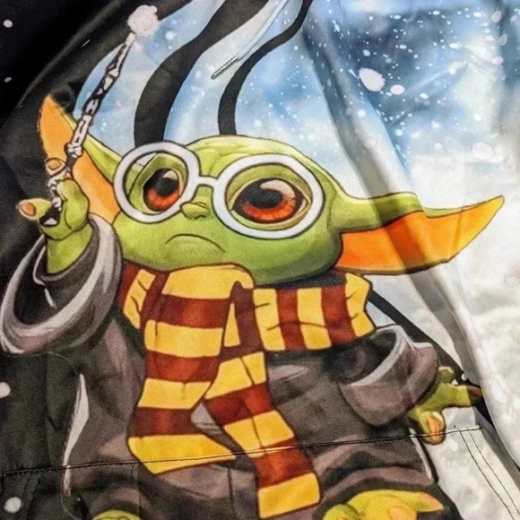 Unisex Yoda Harry Potter Collab 3D Print  Cool Pullover Hooded‎ Sz. XXL NWOT - Picture 6 of 8
